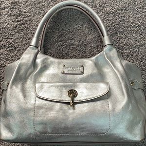 Silver Leather Kate Spade Stevie